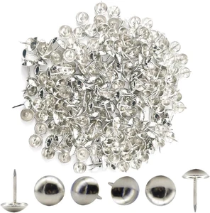 200 Pezzi Chiodi Tappezzeria 11X17Mm Push-Pin Rotonda Tappezzeria Puntine per Po - Foto 1 di 12