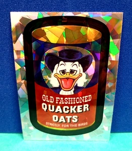 Tarjeta refractora atómica 2014 Wacky Packages Chrome Series 1 "QUACKER OATS" #44 - Imagen 1 de 1