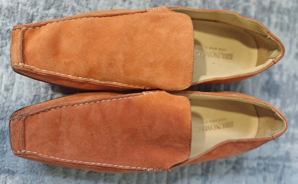 Mocasines sin cordones de gamuza Bruno Magli vintage para mujer Reino Unido 6 EE. UU. 9 hechos a mano en Italia  Foto 1 de 4