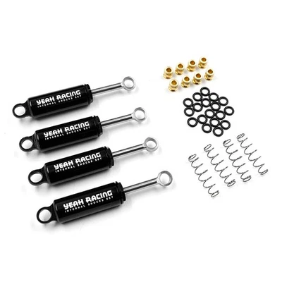 NEW Yeah Racing TR4M-025BK Aluminum Internal Shocks Set Black Fits Traxxas TRX-4 - Image 1 of 4