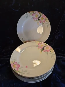 7 Noritake AZALEA 9 7/8" DINNER PLATES *GREEN MARK* - Imagen 1 de 4