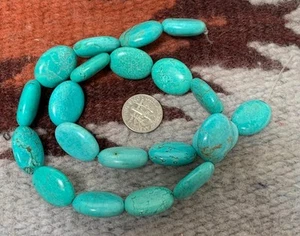 Cuentas de guijarro Howlite color turquesa 15,5"/15 mm x 20 mm (t103d-w2,5) - Imagen 1 de 1