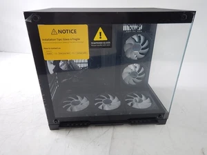 Megaccel MATX PC Case, 6 ARGB Fans Pre-Installed 360mm, Black - Afbeelding 1 van 4