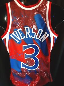Philadelphia 76ers Allen Iverson #3 Men's Mitchell Ness Swingman Jersey MSRP$150