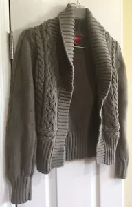 Juniors Mossimo Cable Knit Cardigan Sweater - Picture 1 of 5