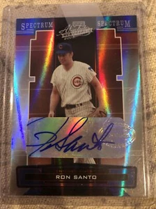 2005 Playoff Absolute Memorabilia￼ Autograph Silver Ron Santo /142 Chicago Cubs - Picture 1 of 2