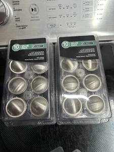 2-pack lot (20 knobs) Liberty P67659L-SN-U1 Satin Nickel Contempo 1-1/2" cabinet - Picture 1 of 5