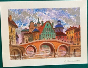 ANATOLE KRASNYANSKY~SERIOLITHOGRAPH~SIGNED PRINT~"DEVON CARNISHE"~COA~ENGLAND - Picture 1 of 5