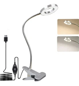 Eye Care USB Gooseneck LED Reading Light In Silver @ Amazon £17 - Afbeelding 1 van 7