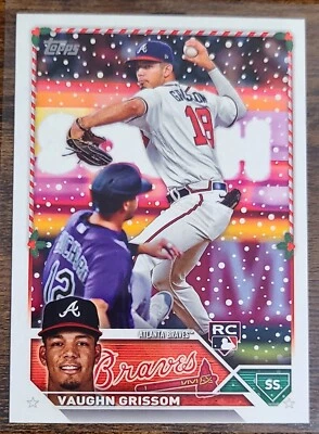 2023 Topps Holiday Vaughn Grissom RC #H107 - Image 1 of 2