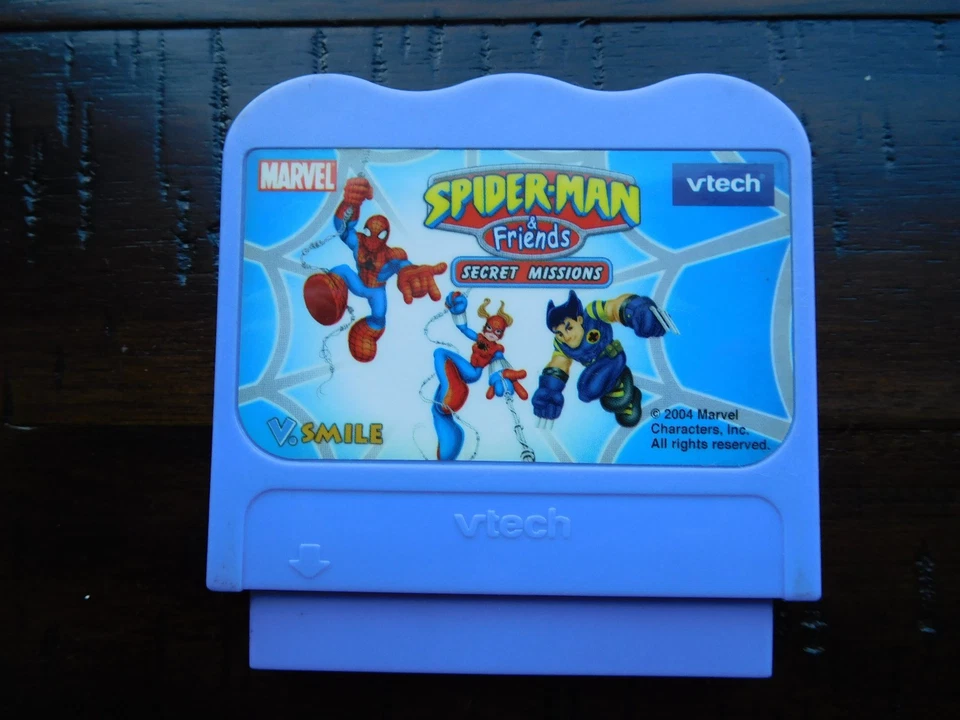 Vtech Vsmile MARVEL SPIDERMAN & FRIENDS SECRET MISSION Game Cartridge - Image 1 of 1