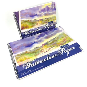 Artists Watercolour Paper Pad Spiral Bound Painting Art Paper Watercolour 300gsm - Picture 1 of 12