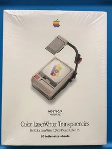 Apple Color LaserWriter Projektor Transparent Neu Vintage 90er Geek Versiegelt Angebot - Bild 1 von 8