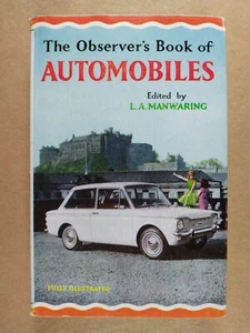 1964 The Observer's Book of Automobiles L.A. Manwaring 10th Edition w/ Jacket - Picture 1 of 4