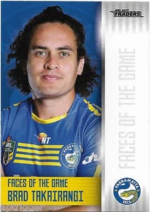 2017 NRL Traders Faces of the Game (FOTG 30/48) Brad TAKAIRANGI Eels - Picture 1 of 1