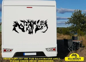 Calcomanía adhesiva coche cámper WOLF EYES - Imagen 1 de 2