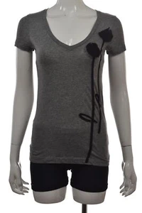 J Crew Womens Top Size XS Gray Blouse Causal Short Sleeve Cotton Shirt - Picture 1 of 4