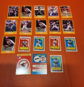 Vintage Score und Topps MLB Baseball Karten & Sticker 18 Stück 87 & 89 Jahreszeiten - Bild 1 von 16