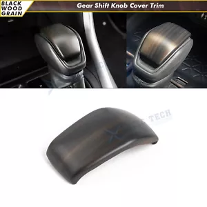 Black Wood Grain Gear Shift Lever Head Knob Cover Trim For Toyota RAV4 19-2025 - Bild 1 von 14