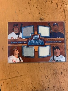 2008 Ballpark Collection Brian Roberts Rickie Weeks Chase Utley Dan Uggla  inv2 - Picture 1 of 2