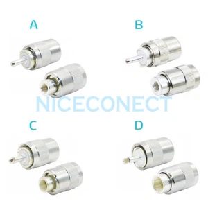 2x Conector RF de soldadura giratoria macho UHF PL-259 RG58 RG142 LMR240 RG5 RG8 LMR400 - Imagen 1 de 5