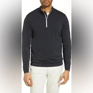 Peter Millar Black Perth Performance Quarter Zip Sweatshirt S - Bild 1 von 8