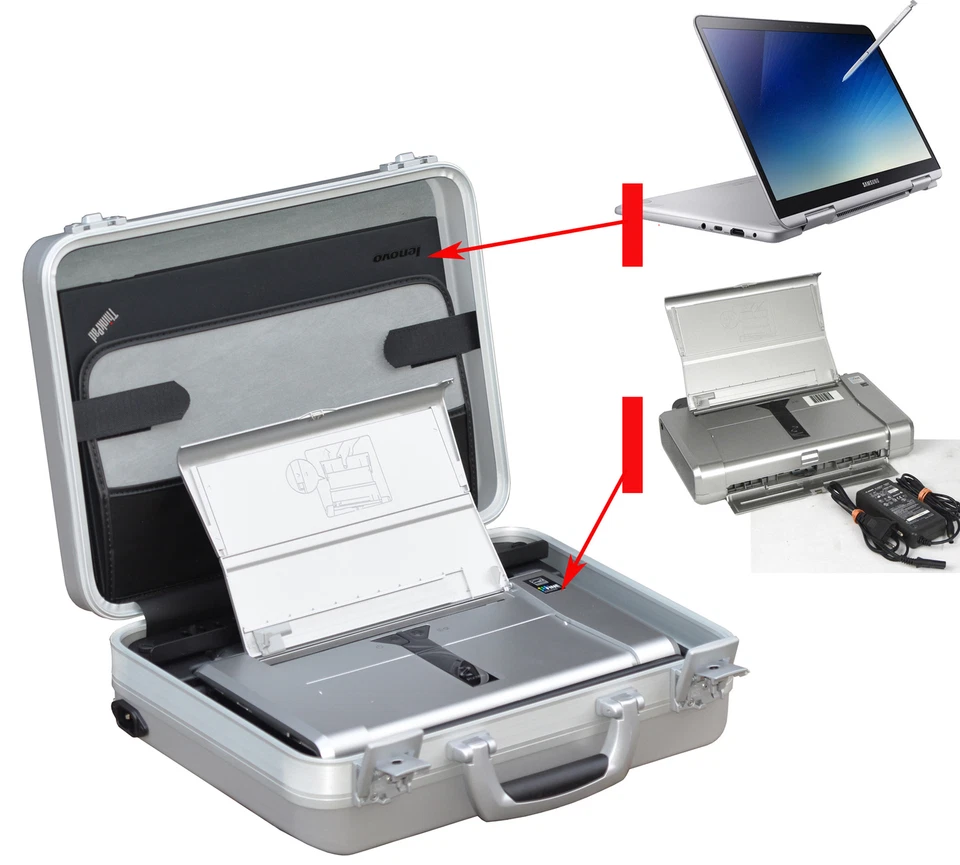 MOBILER DRUCKER CANON IP100 + SEHR SCHÖNER KOFFER ATTACHEKOFFER TOP ZUSTAND CC11 - Bild 1 von 1