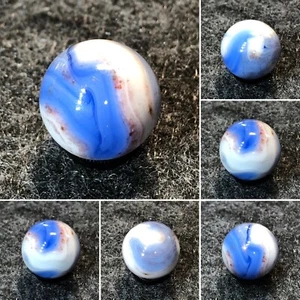 Vintage WV Swirl Oily Chemically Altered Dug Marble .59” Alley Ravenswood Look! - Picture 1 of 12