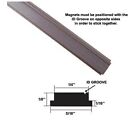 Flexible Magnetic Strip Insert for Framed Shower Doors - 75" long