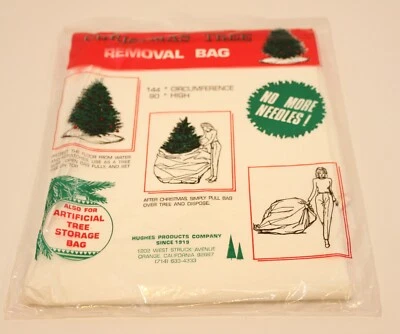 Xmas Tree Removal Bag 144" Cir. 90" TALL - Holiday  MADE IN USA  - Image 1 of 2