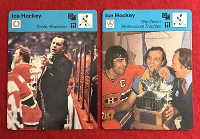 Sportscaster Hockey 1977-79 #82-05 Scotty Bowman y #38-07 Guy Lafleur Foto 1 de 4