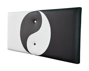 ONEK-DECCO Cabecero de cama tapizado en polipiel Mod. YIN YANG - Imagen 1 de 11