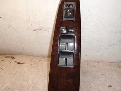 Interruptor de ventana eléctrica maestro conductor izquierdo Infiniti Q45 1997-2001 OEM grano de madera Foto 1 de 4