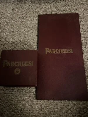 Parcheesi Selchow & Righter Vintage 1938 Complete W/Wooden Pieces, Dice, & Board - Image 1 of 3