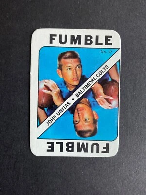 Johnny Unitas 1971 Topps Game Inserts #37 - Image 1 of 2
