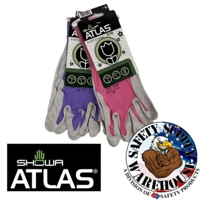 Atlas Showa 370 Pastel Nitrile Gardening Gloves | 2 Pack | Assorted Colors - Image 1 of 3