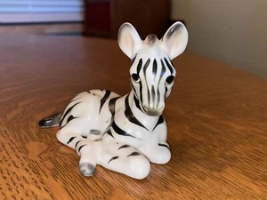 Vintage Mid Century Zebra Figurine Ceramic Art Pottery Sculpture Lefton - Picture 1 of 6