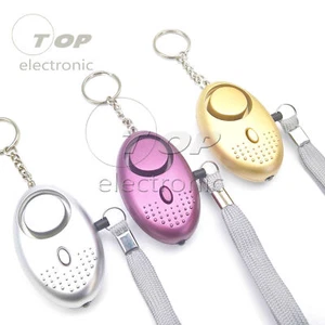 Personal Alarm Keychain LED 130dB SOS Emergency Self Safety Alarm - Picture 1 of 34