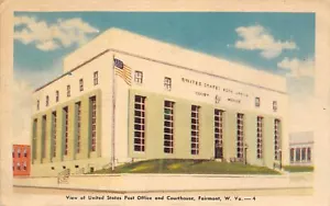 Fairmont West Virginia~US Post Office~Federal Court House~Lime & White ART DECO - Picture 1 of 2