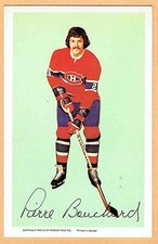 1972-73 Canadiens (Pro Star Promotions) Team Issued Postcard, Pierre Bouchard