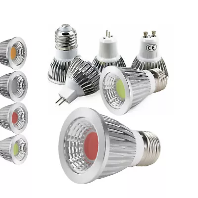 LED Spotlight Dimmable COB Bulbs MR16 6W 9W 12W 12V Red Green Blue Lamps RH778 - Image 1 of 4