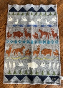 Pendleton Beaver State Wool Blanket Native American 25”x 37” Shared Paths Crib - Picture 1 of 10