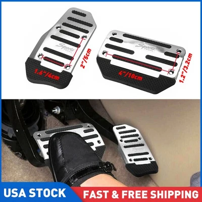 2x Kit de cubierta de pastillas de pedal de freno de gas automático antideslizante universal accesorios Foto 1 de 4