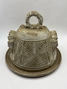Very Rare Vintage Levi's Hand Made Pottery Cheese / Butter Dish - Picture 1 of 15