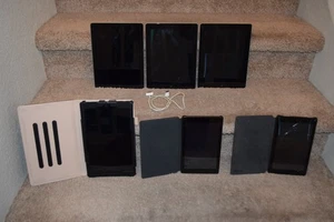Lot of 3 iPad 1st Gen tablets, Amazon Kindle PR53DC tablets, 1 Kindle SL056ZE - Picture 1 of 8