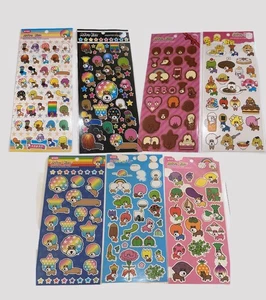 Afro Ken Kawaii San-X KONVOLUT Set 7 Stickerbögen verschiedene Designs - Bild 1 von 5