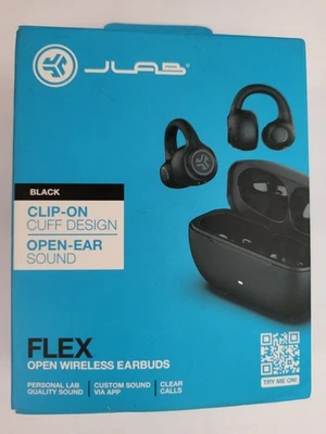 JLab Flex True Wireless Bluetooth Clip On Open Ear Earbuds - Image 1 of 3