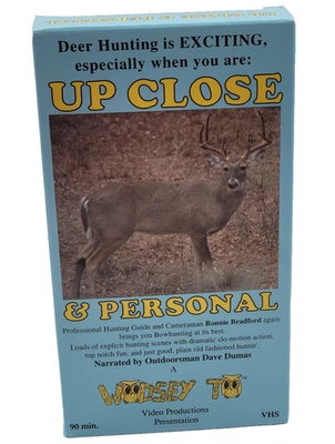 Deer Hunting VHS 1994 Up Close & Personal Ted Nugent Bowhunting Tested - Image 1 of 4