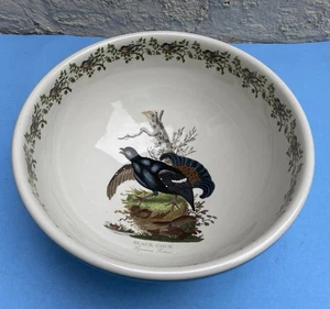 Plato grande Portmeirion 10 pulgadas Birds of Britain gallo negro para servir sin usar - Imagen 1 de 13