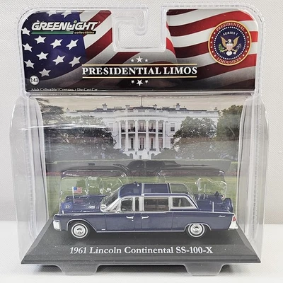 Greenlight 1961 年林肯大陆 SS-100-X 约翰·肯尼迪 1/43 比例压铸 — 第 1/4 张图片